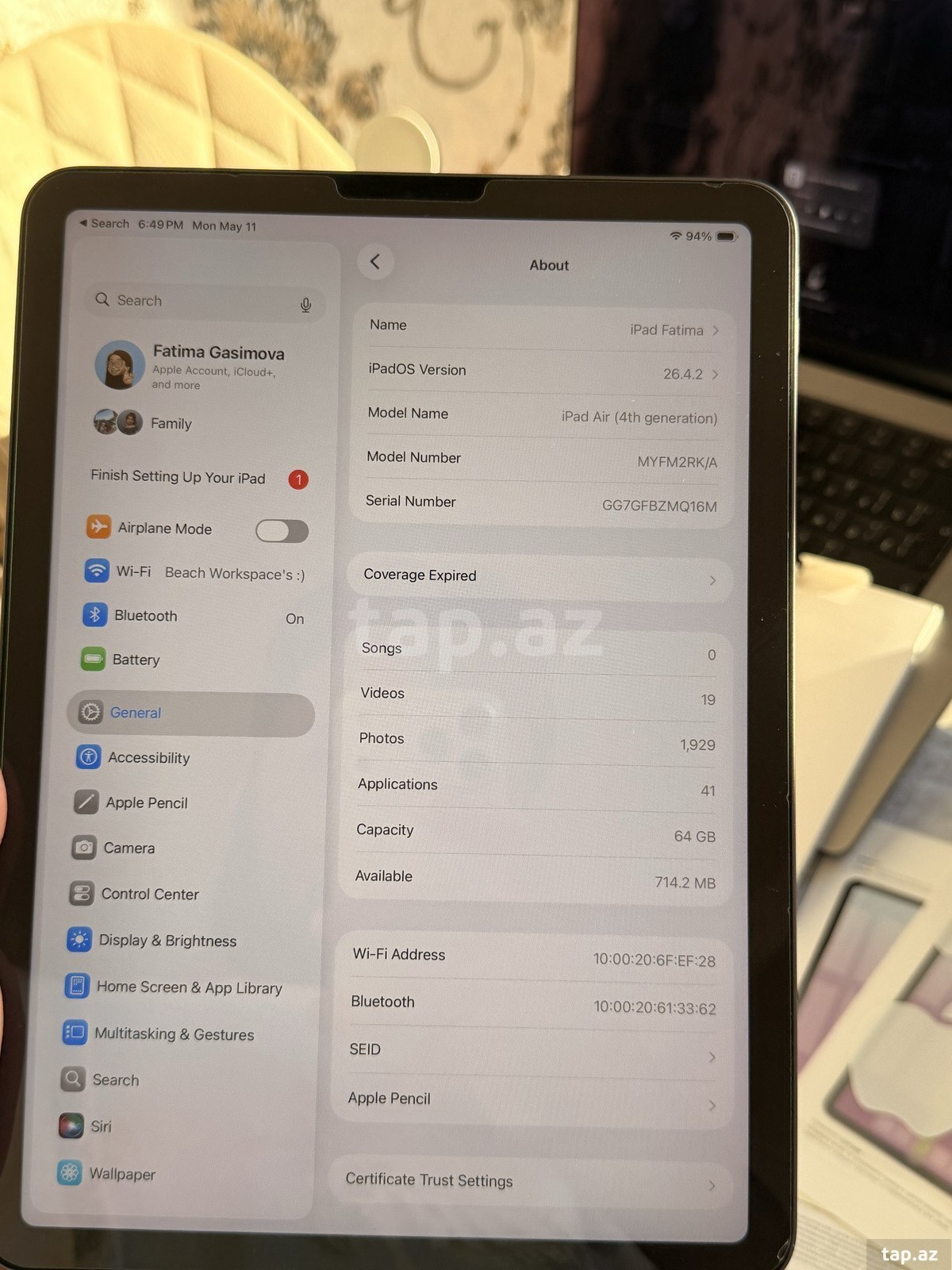 Apple iPad Air 4 Space Gray (19)