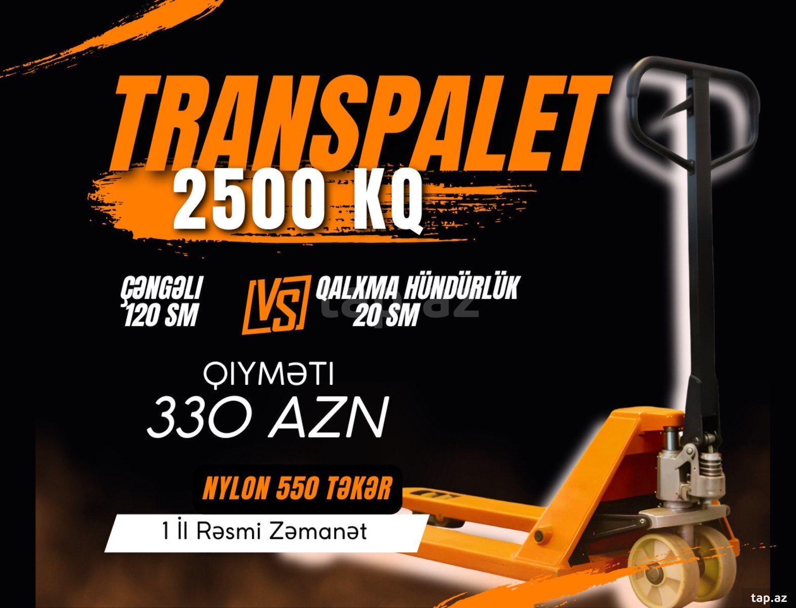 Transpalet nylon wheel BT25