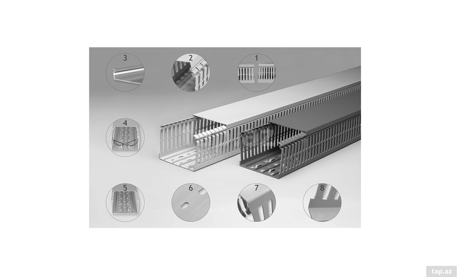 PVC kabel kanalı və perforasiyalı kabel kanalları — 1