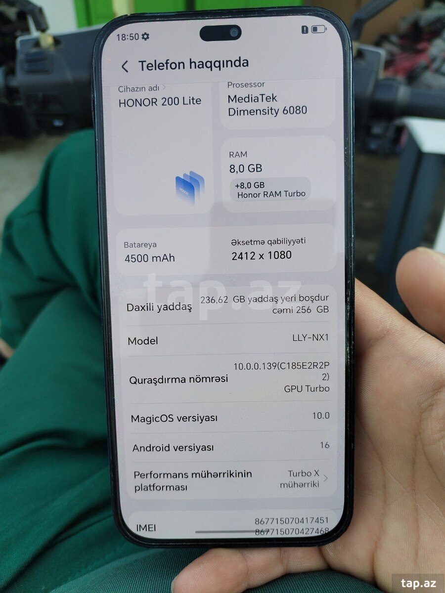 Honor 200 Lite Starry Blue 256GB/8GB (2)