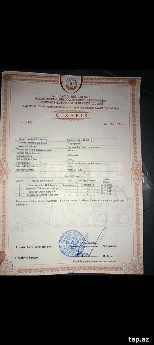350 sot torpaq sahəsi, Hacıqabul r. (8)