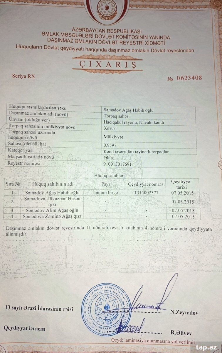 350 sot torpaq sahəsi, Hacıqabul r. (10)