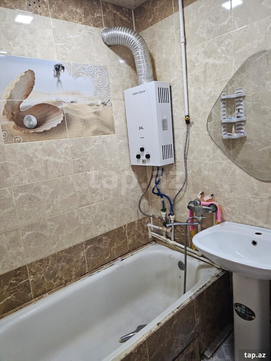 1-otaqlı mənzil kirayə verilir, Sumqayıt ş., 32 m² (9)