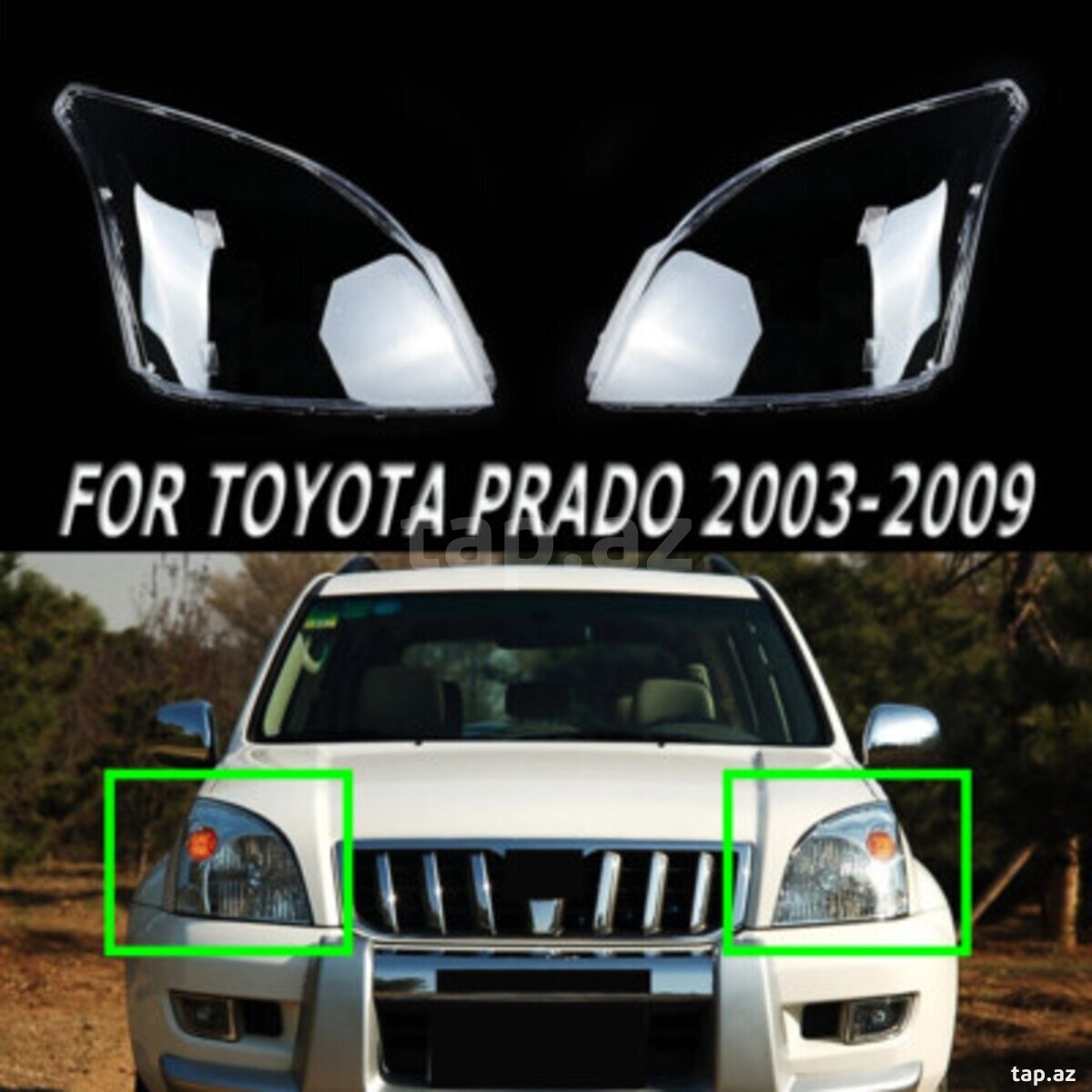Toyota Prado 2008 fara şüşələri