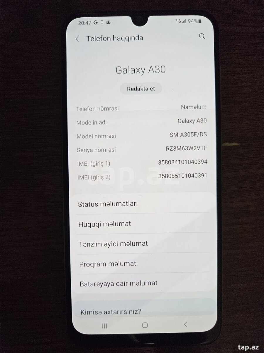Samsung Galaxy A30 White 64GB/4GB (2)