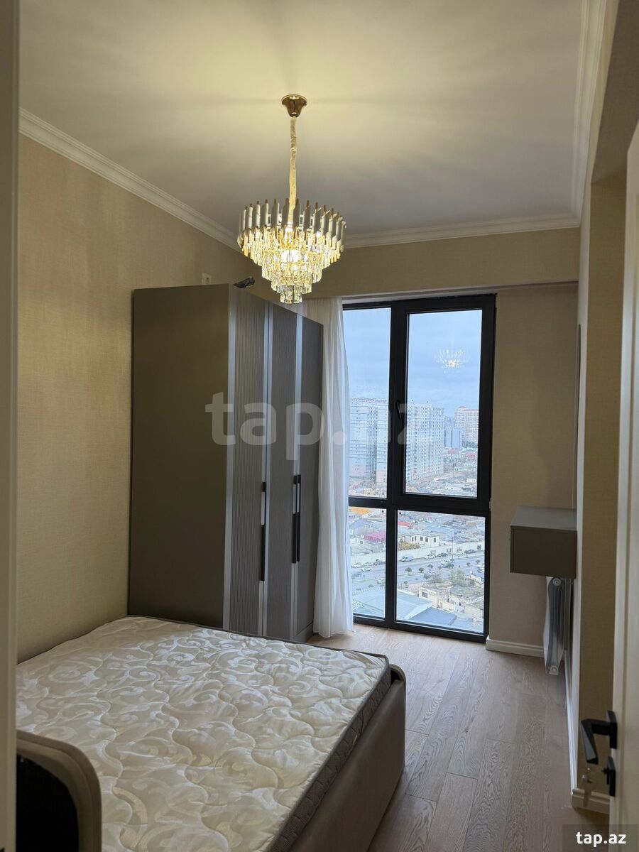 3-otaqlı yeni tikili kirayə verilir, İnşaatçılar m., 83 m² (13)