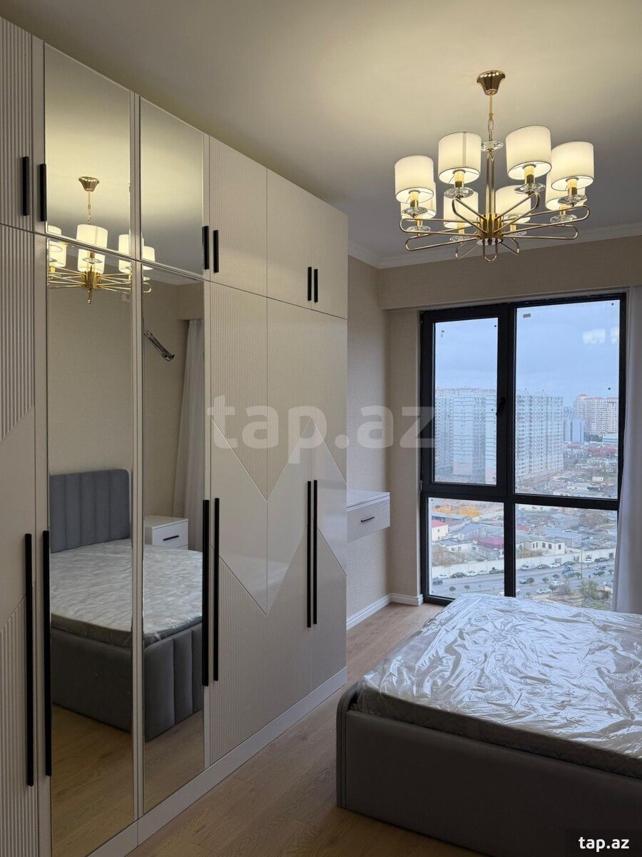 3-otaqlı yeni tikili kirayə verilir, İnşaatçılar m., 83 m² (11)