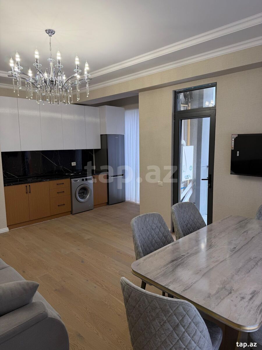 3-otaqlı yeni tikili kirayə verilir, İnşaatçılar m., 83 m² (5)