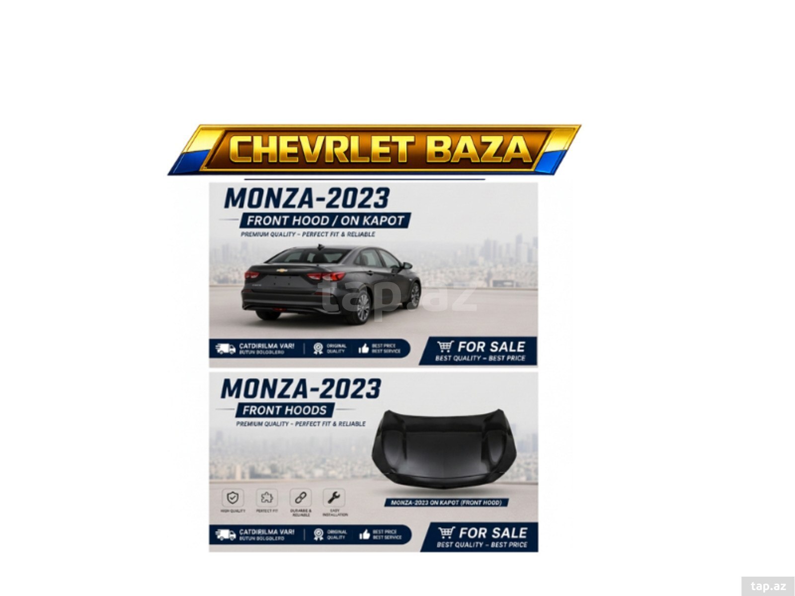 Chevrolet Monza 2023 ön kapotu