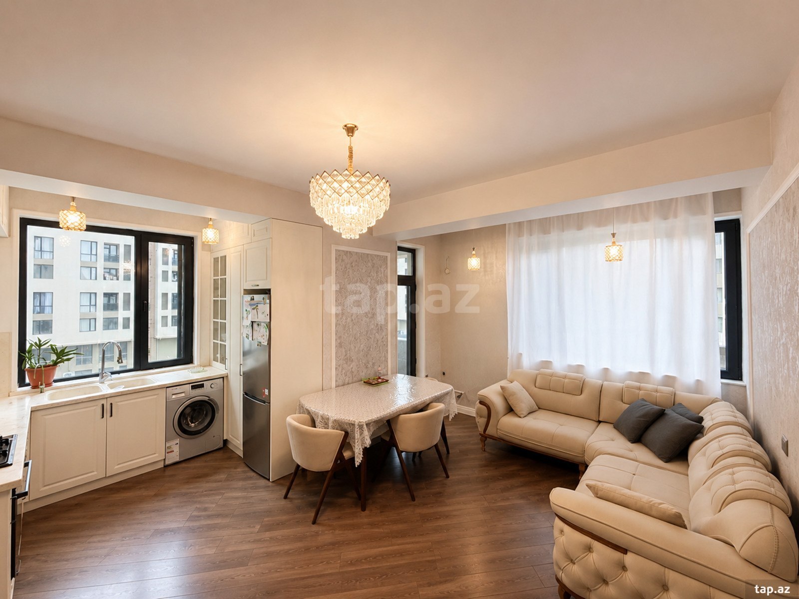 4-otaqlı yeni tikili, Dərnəgül m., 100 m² (2)