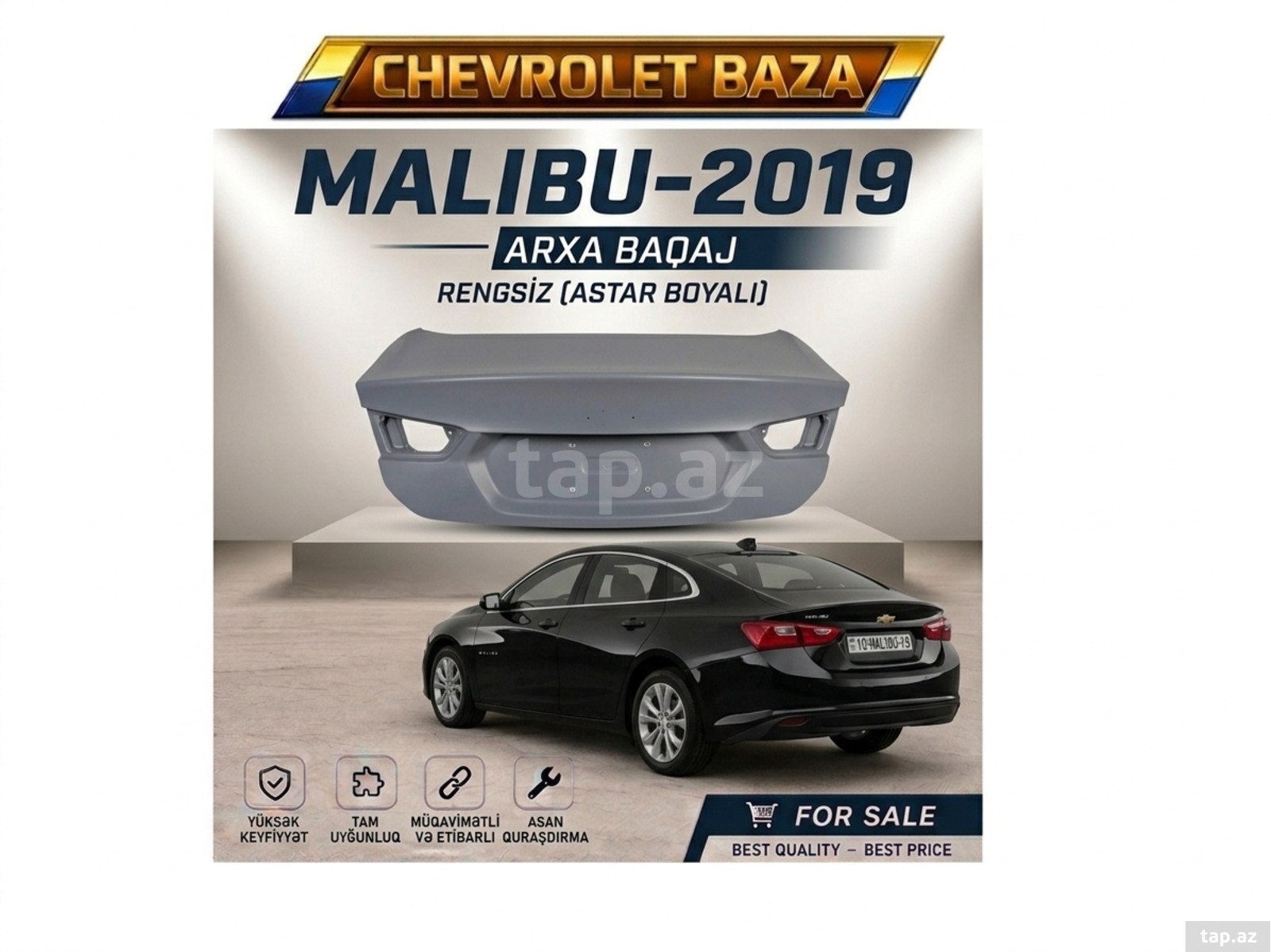 Chevrolet Malibu 2019 arxa baqajı