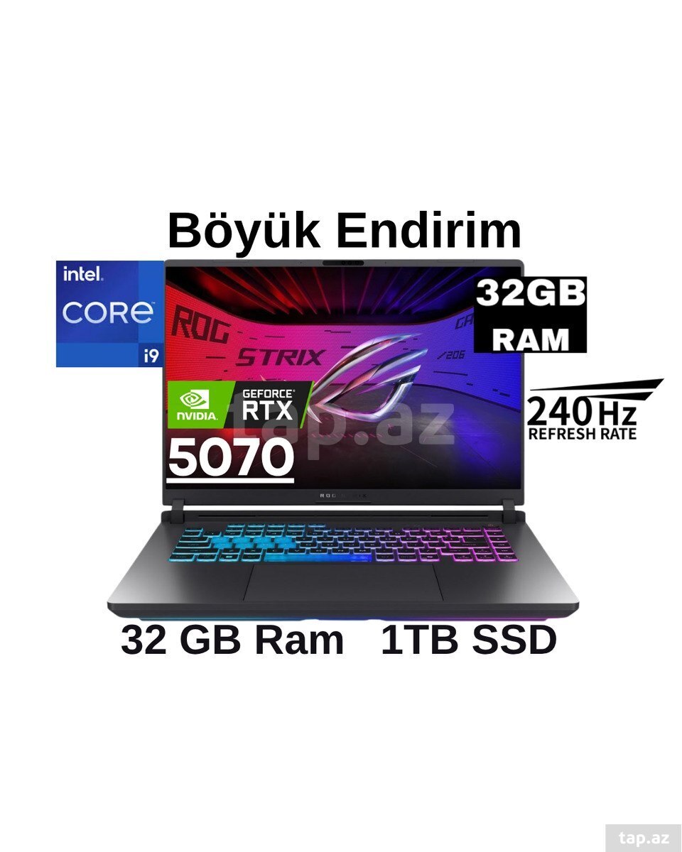 Asus Rog Strix G16 32GB RTX5070