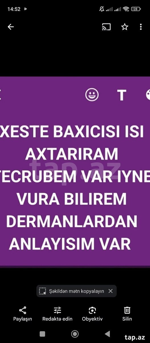 Baxıcı işi axtarıram (2)