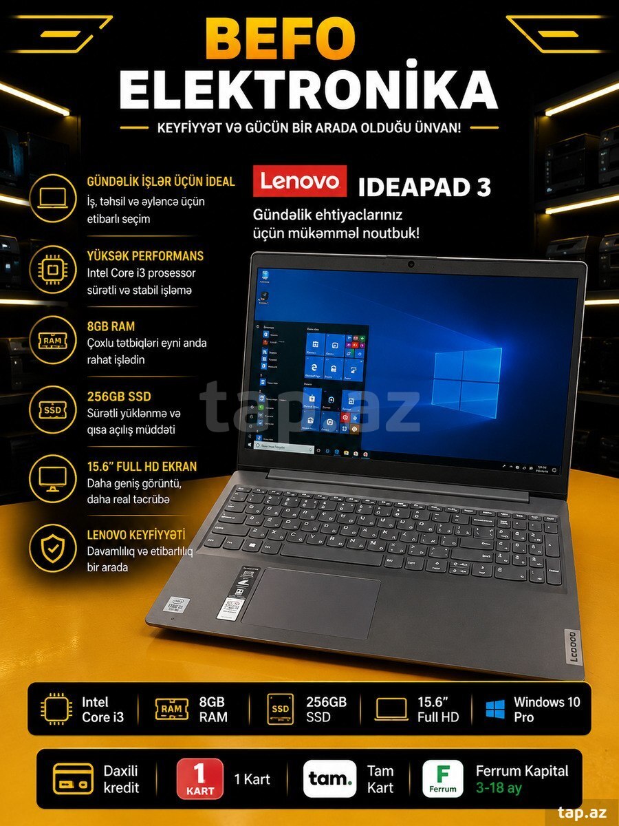 Lenovo 81W8 | 8GB RAM | Sürətli SSD
