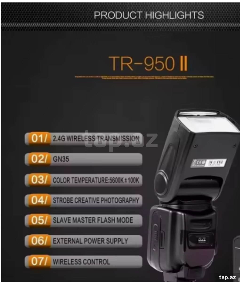 Triopo TR-950 II Canon Flash + Difuser