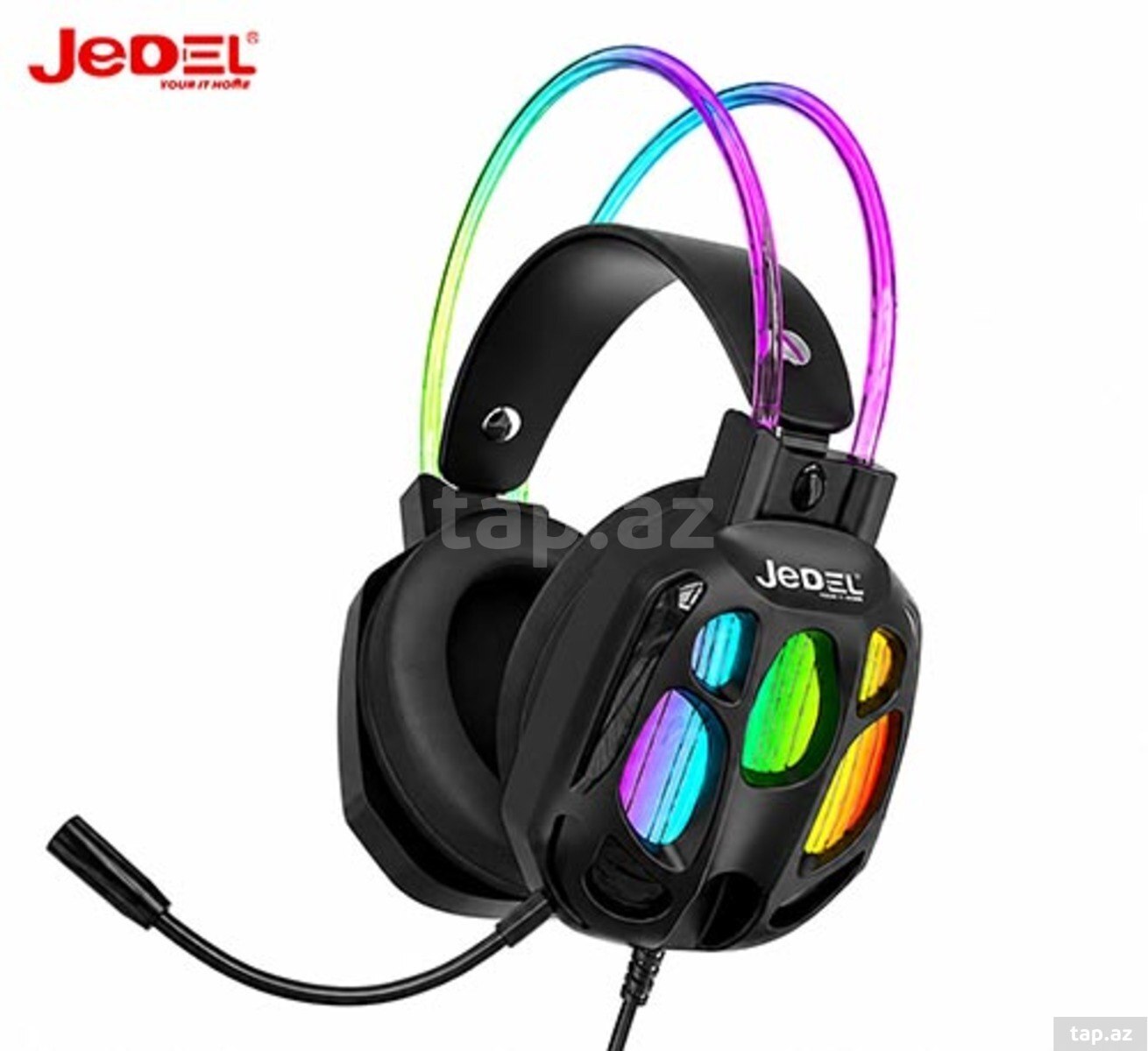 RGB Gaming qulaqlıq Jedel GH619  Stereo 7.1 Surround Aux