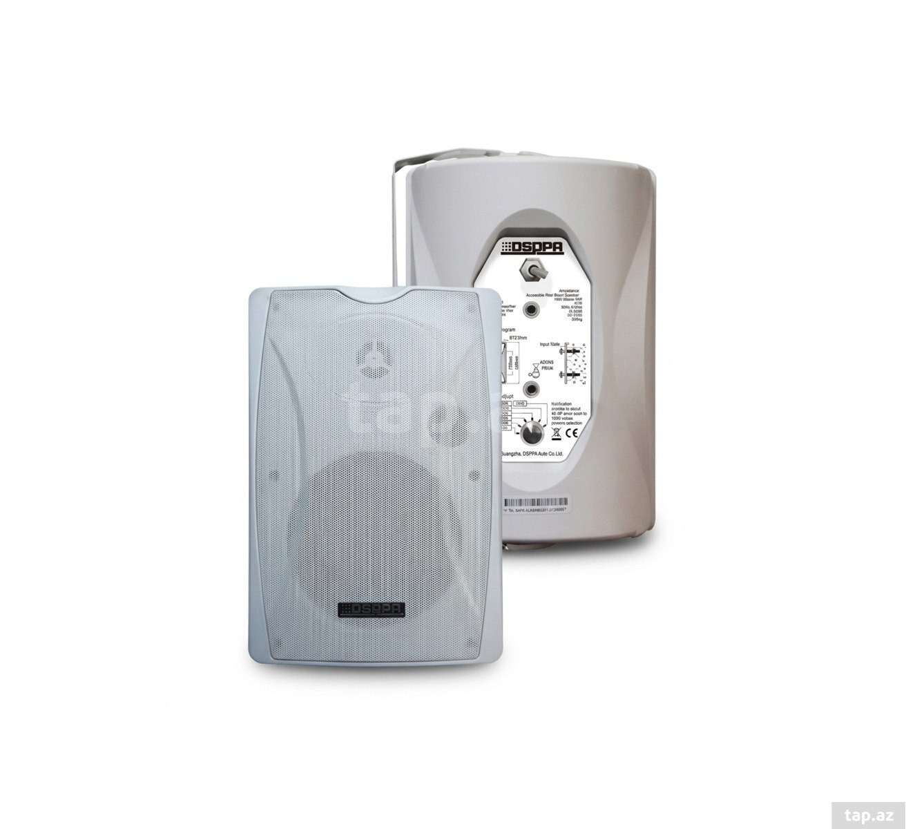 DSP8064B/W divara quraşdırıla bilən düzbucaqlı dinamik (40W) — 1