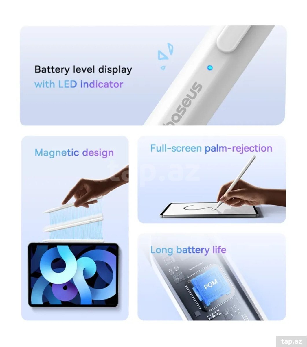 Baseus Smooth Writing 3 Wireless Charging Stylus | iPad Stylus Pen (3)