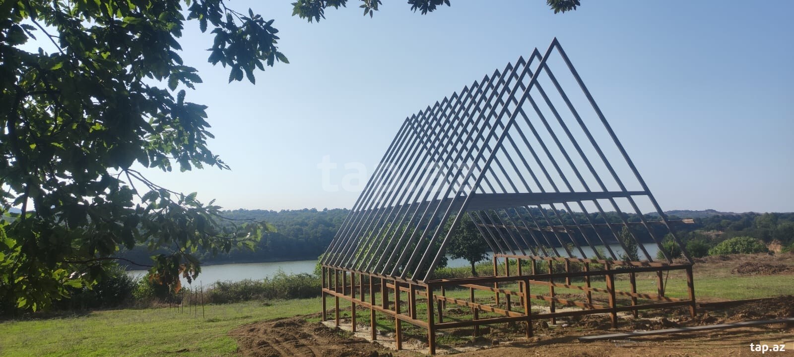 A-Frame evlərin tikintisi (26)