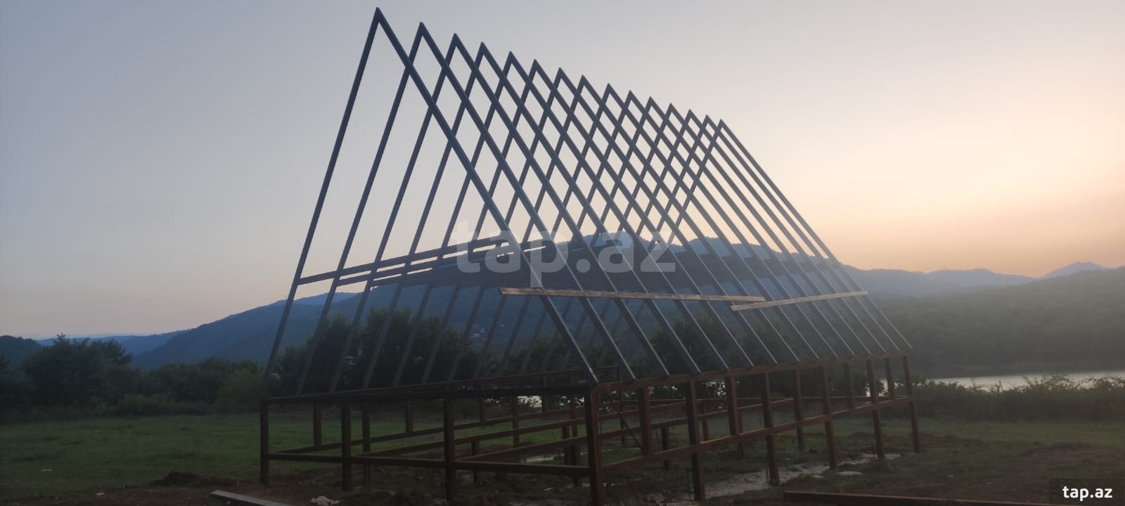 A-Frame evlərin tikintisi (27)
