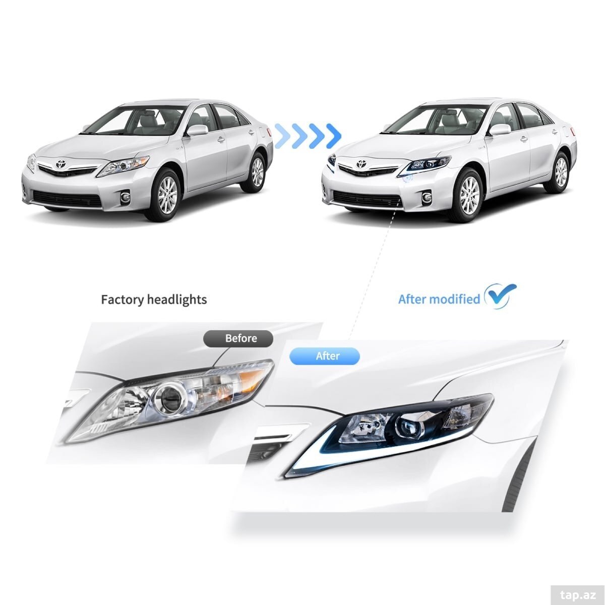 Toyota Camry 2010 LED farası