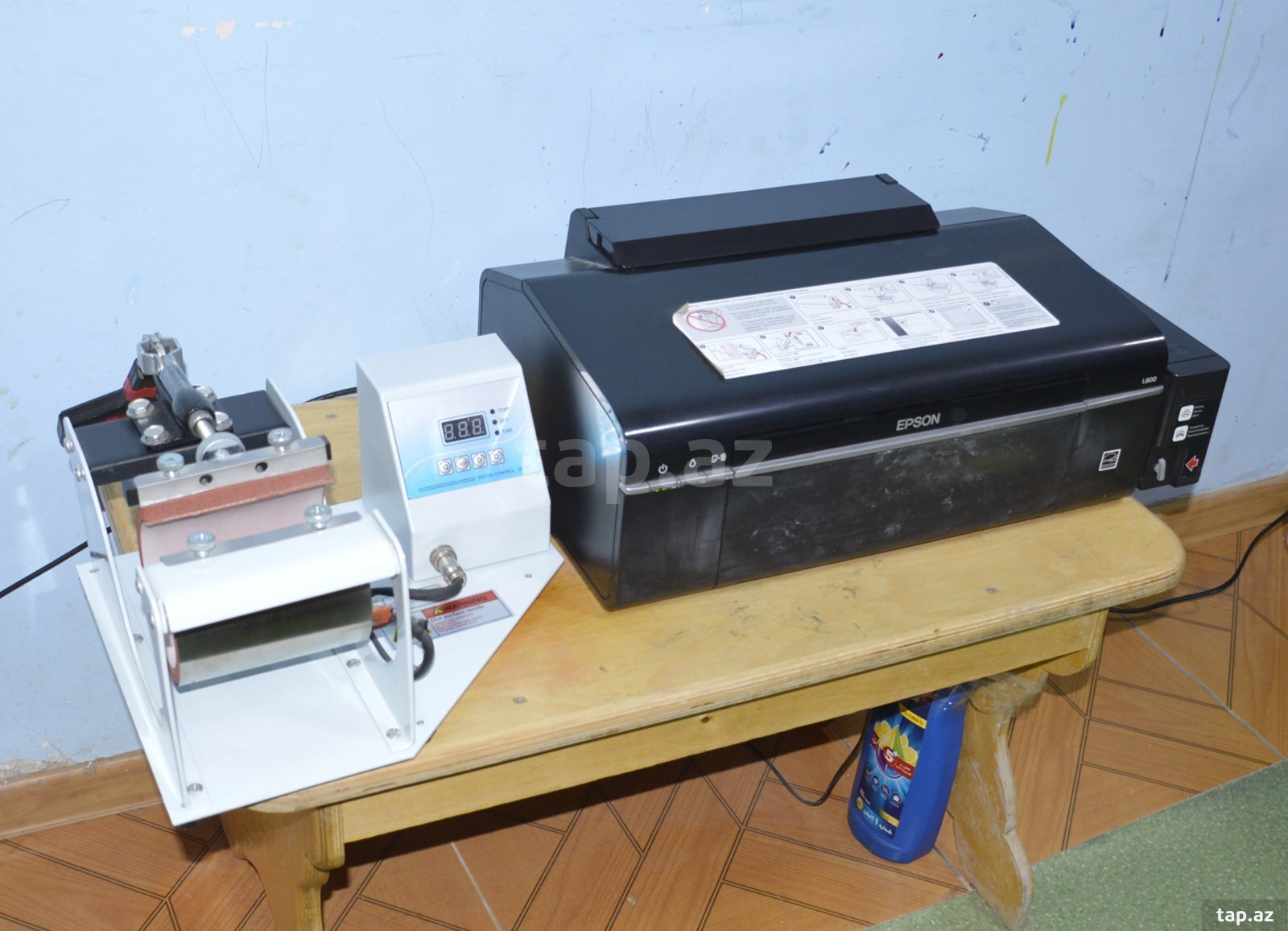 Fincan üzərinə çap aparatı və Epson L800
