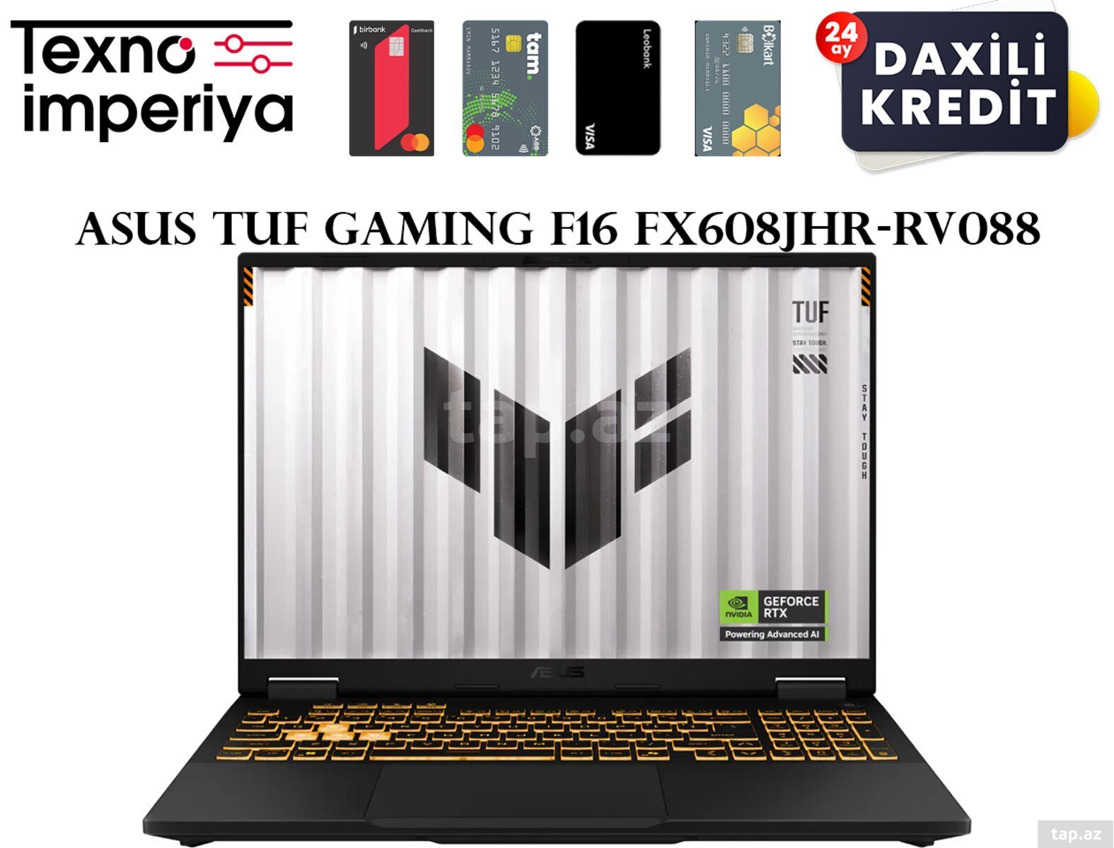 ASUS TUF Gaming F16 FX608JHR-RV088 90NR0NA1-M004U0 