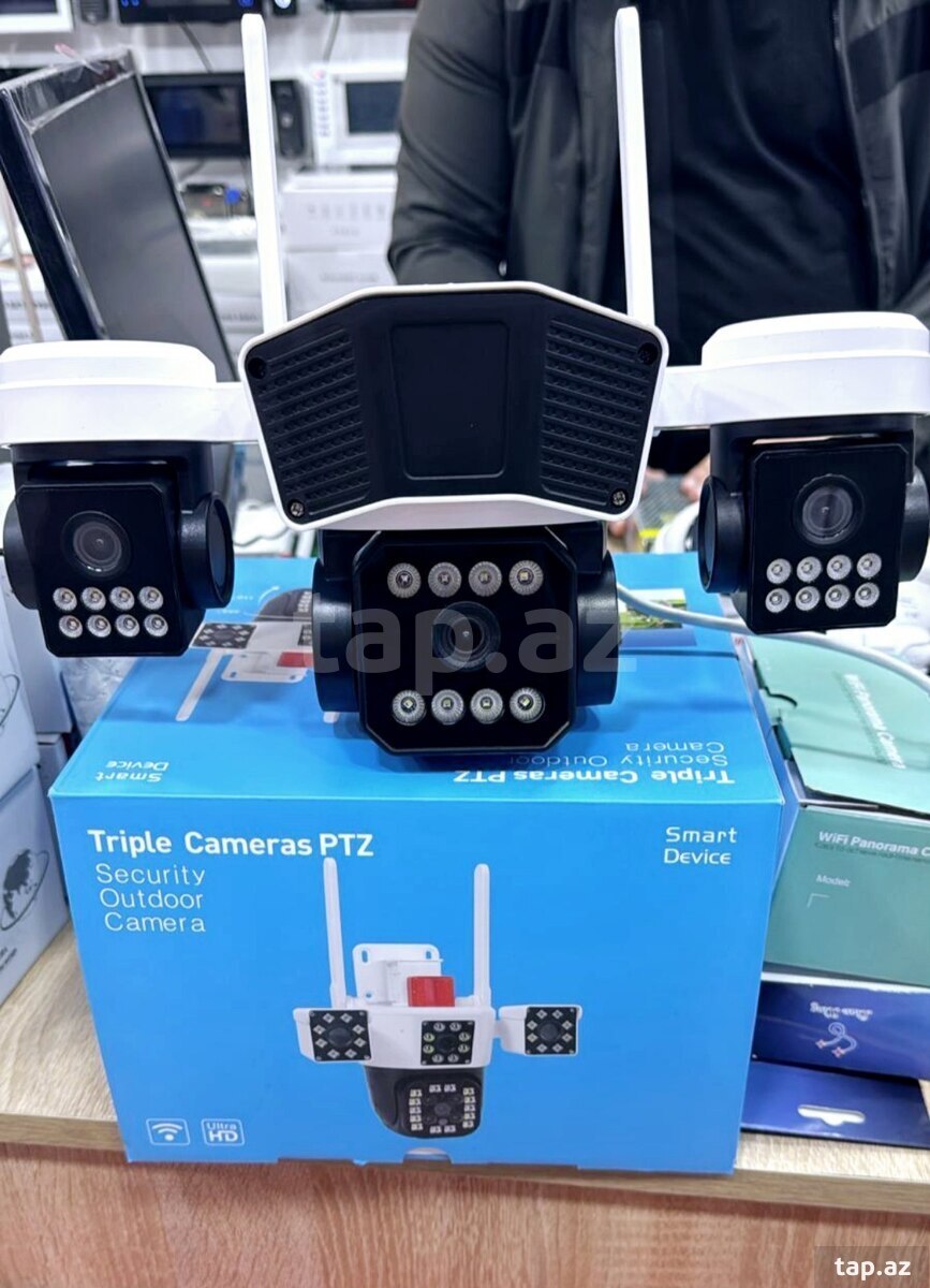 4G solar PTZ360° 4 kamera 12MP/4K+64GB