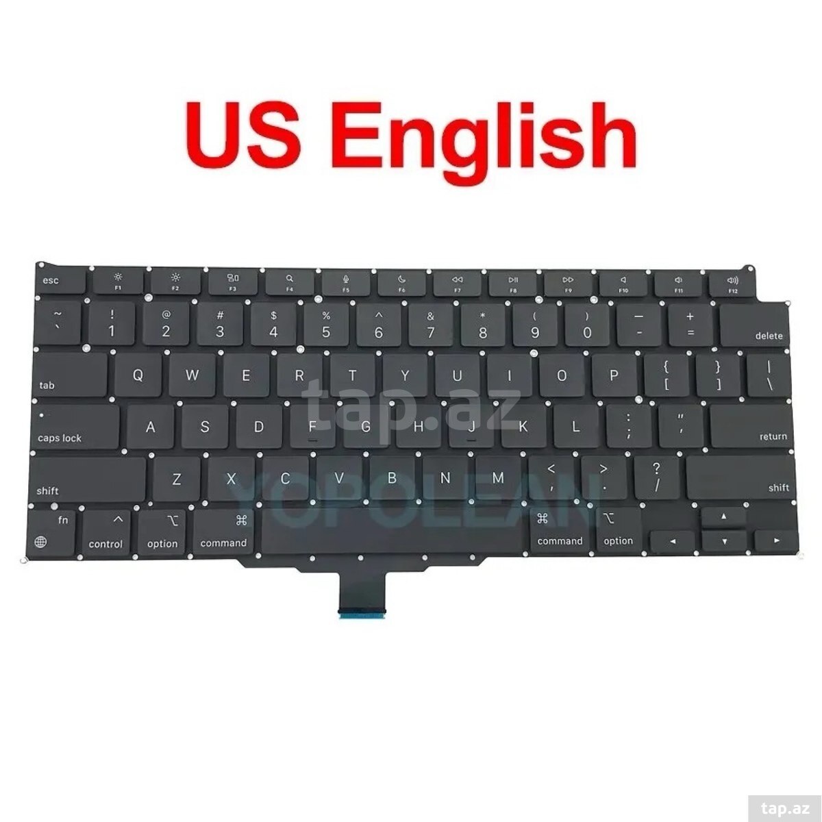 A2337 MacBook üçün US English klaviatura (qara)