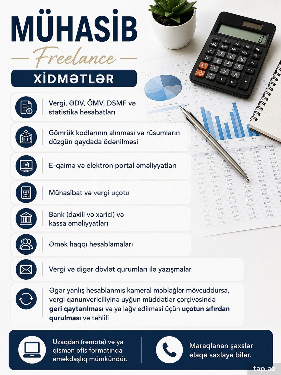 Mühasib işi axtarıram