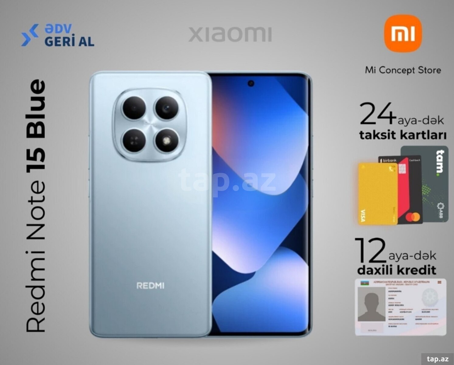 Xiaomi Redmi Note 15 Glacier Blue 128GB/6GB