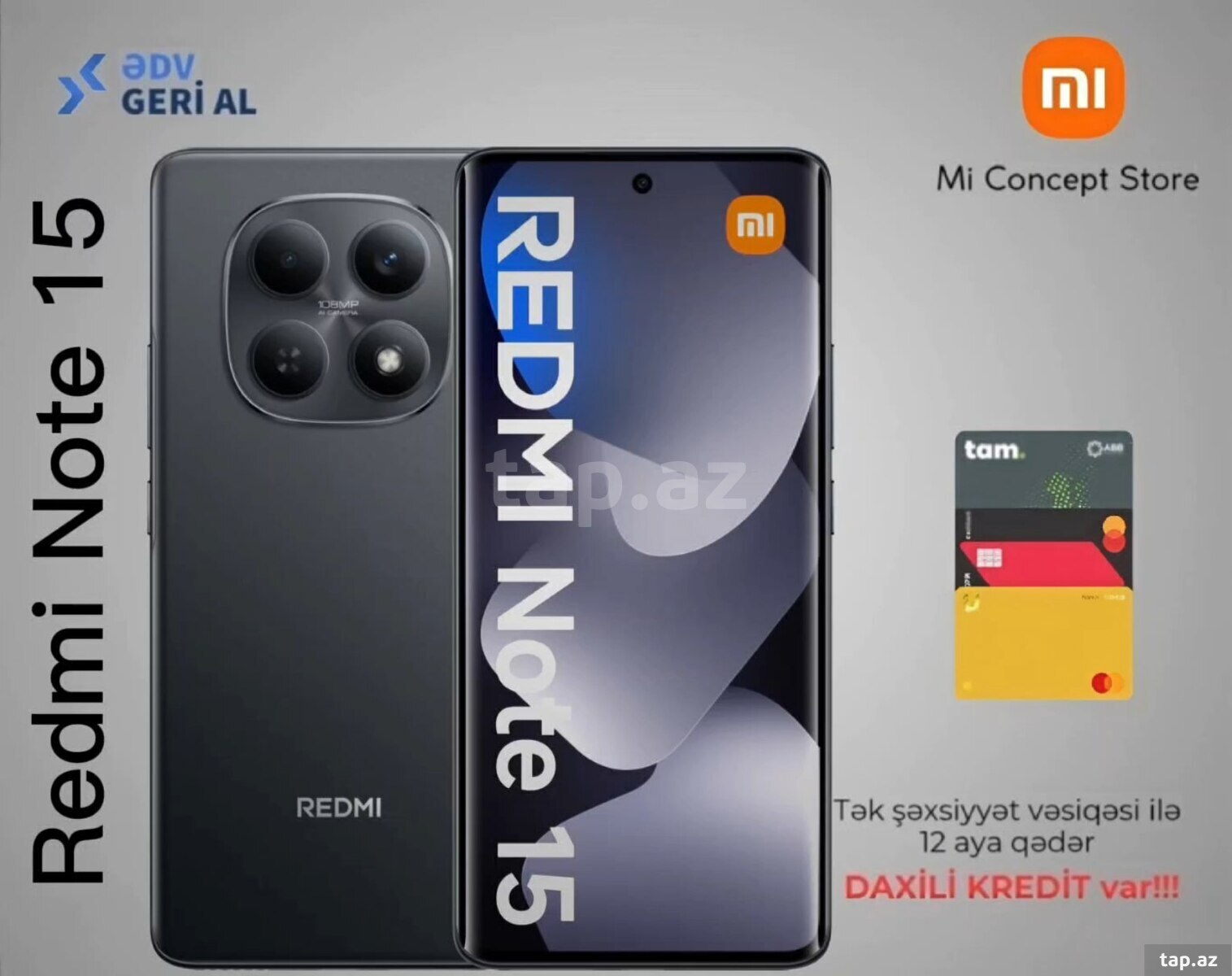 Xiaomi Redmi Note 15 Black 128GB/6GB