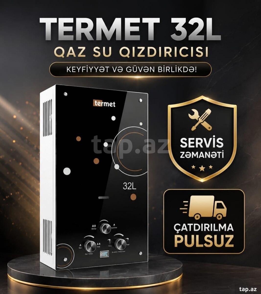 Su qızdırıcısı Termet 32 lt