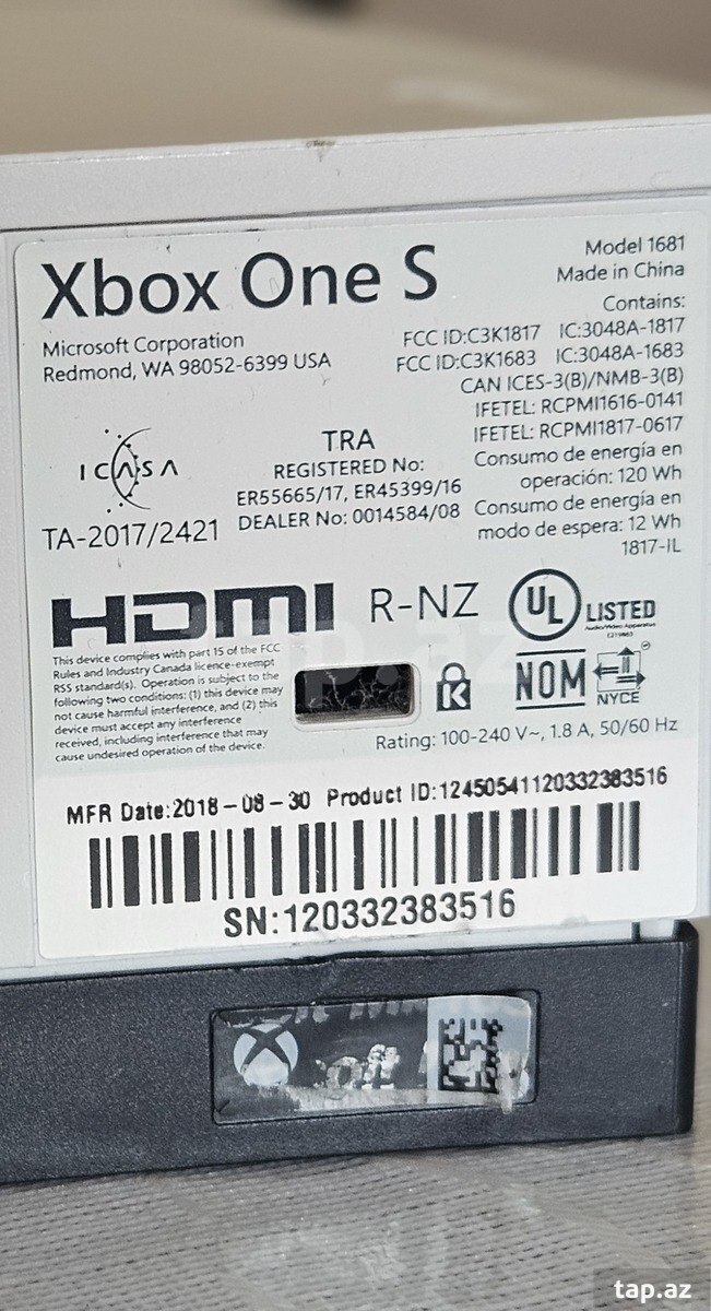 Xbox One S (ssd yaddaş) (3)