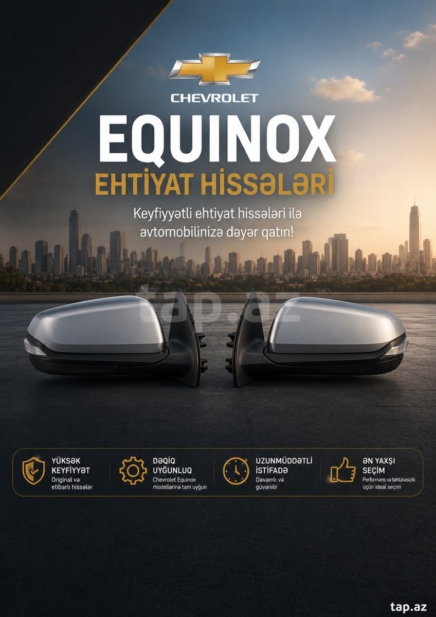 Chevrolet Equinox yan güzgüləri