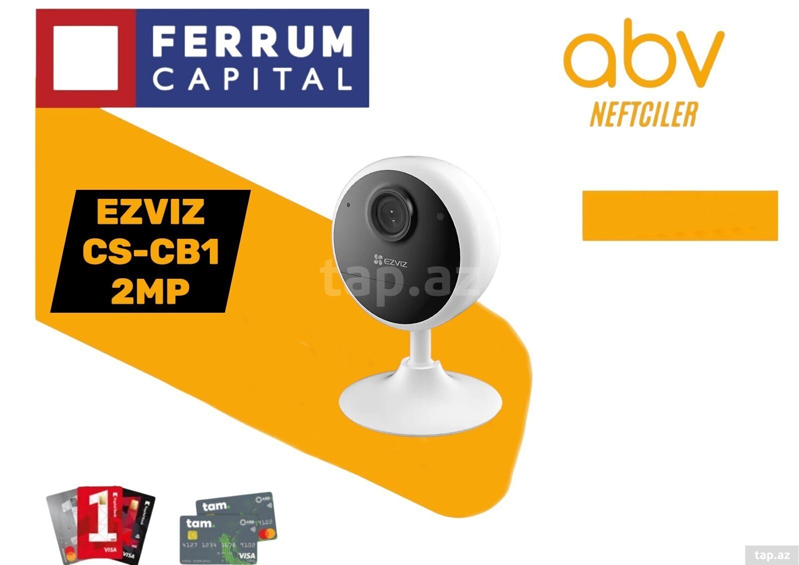 EZVIZ CS-CB1 2MP IR 5M WiFi Battery Two-Way talk Mini indoor Kamera