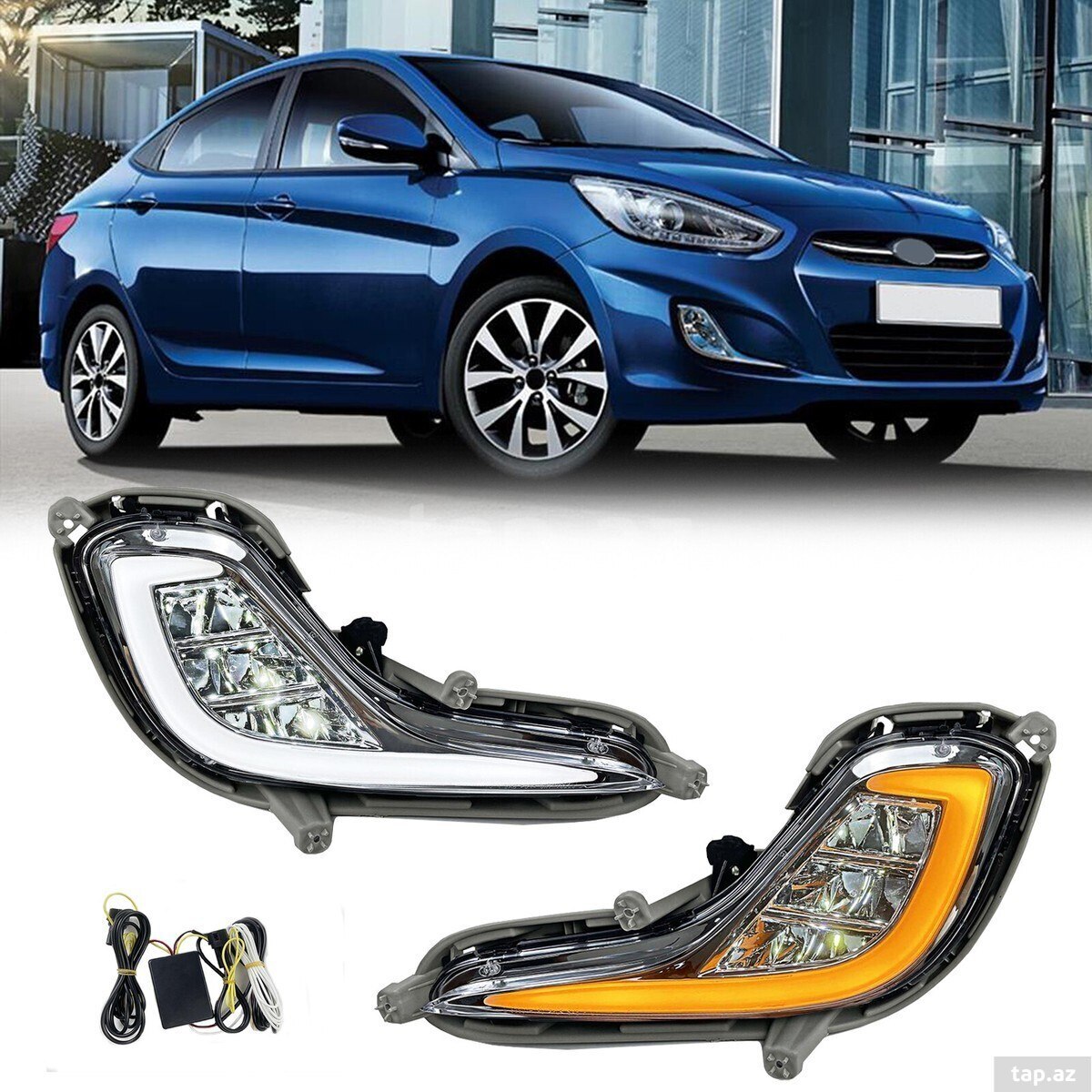 Hyundai Accent 2013 led duman farası