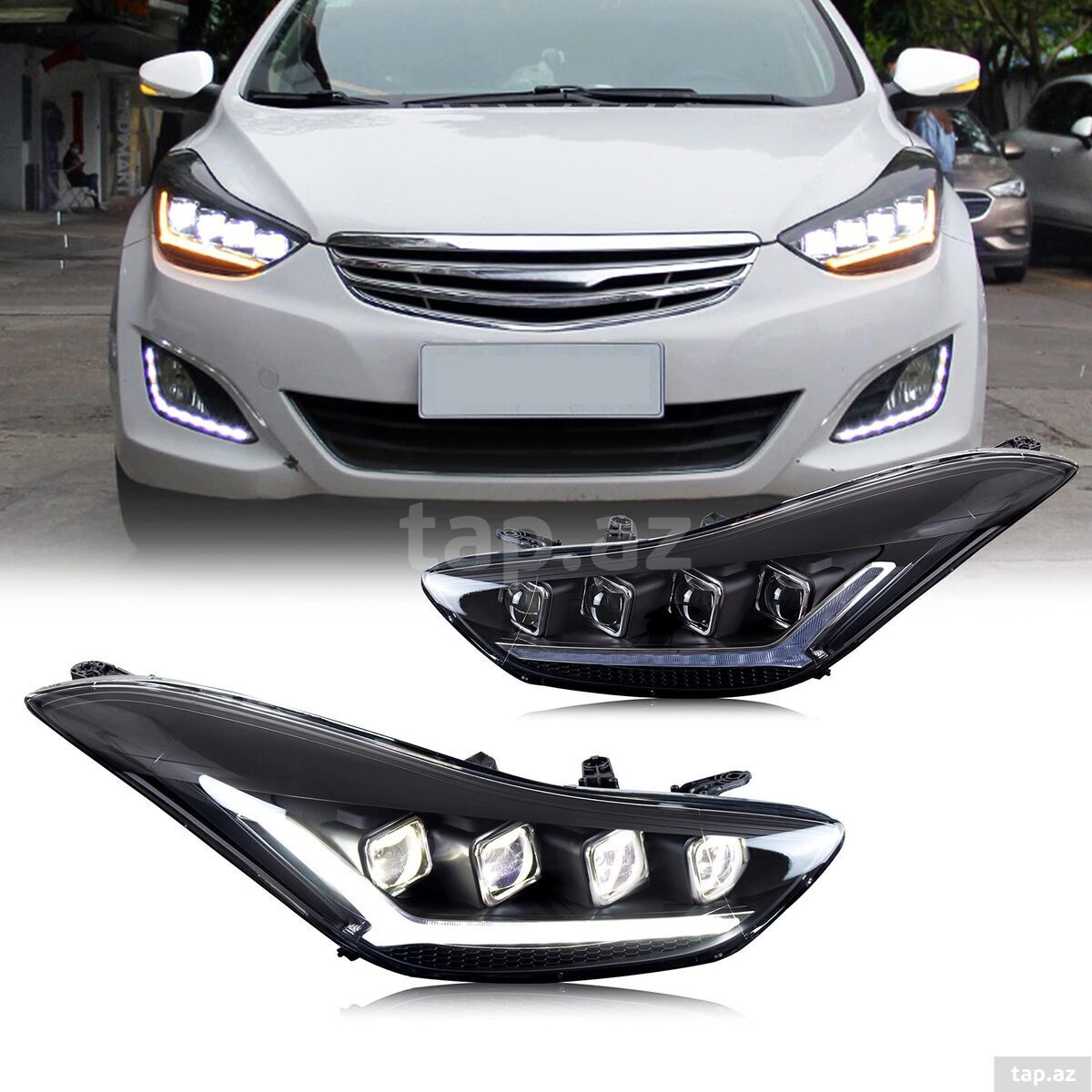 Hyundai Elantra 2013 LED farası