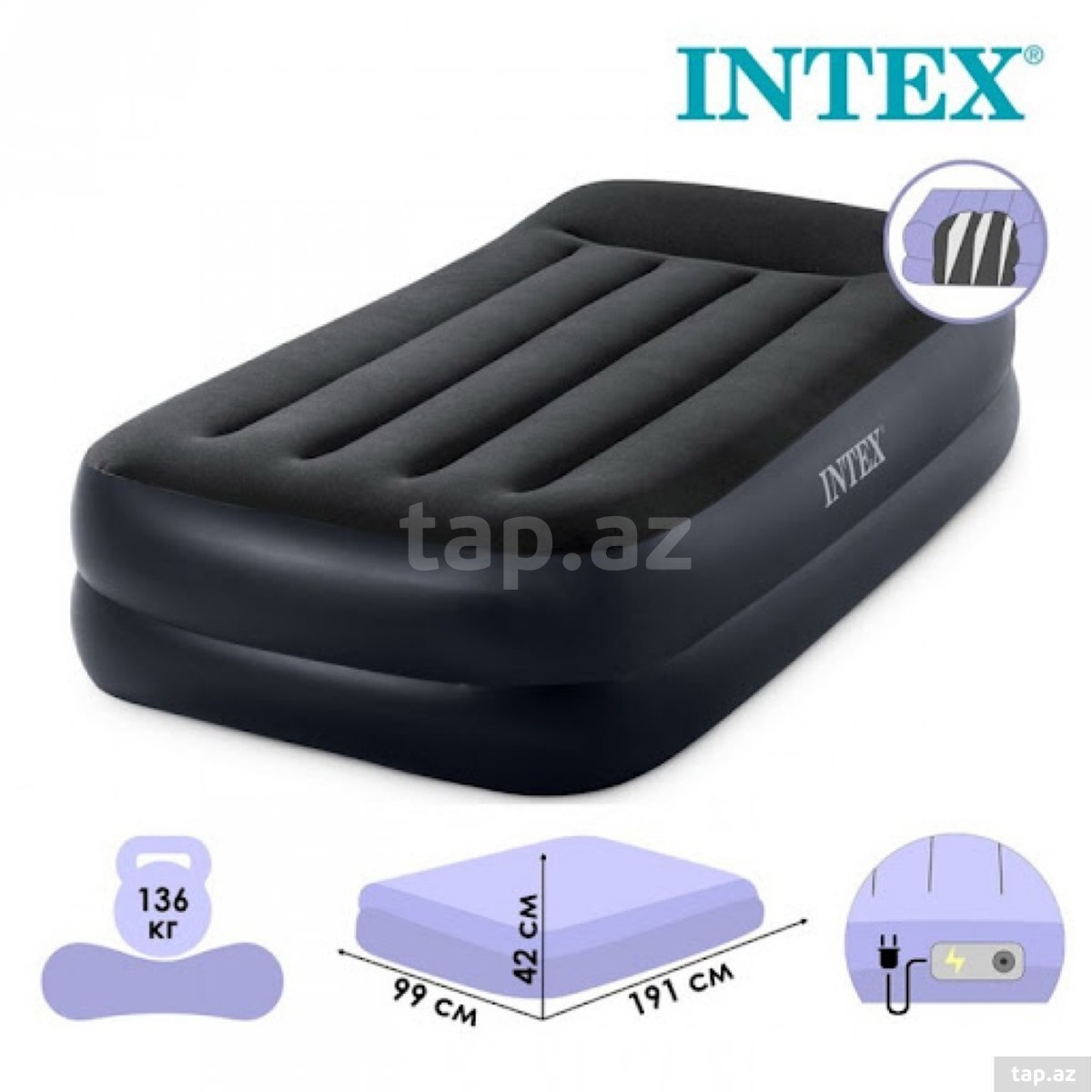 Hava döşəyi "İNTEX 64122" 220V (2)