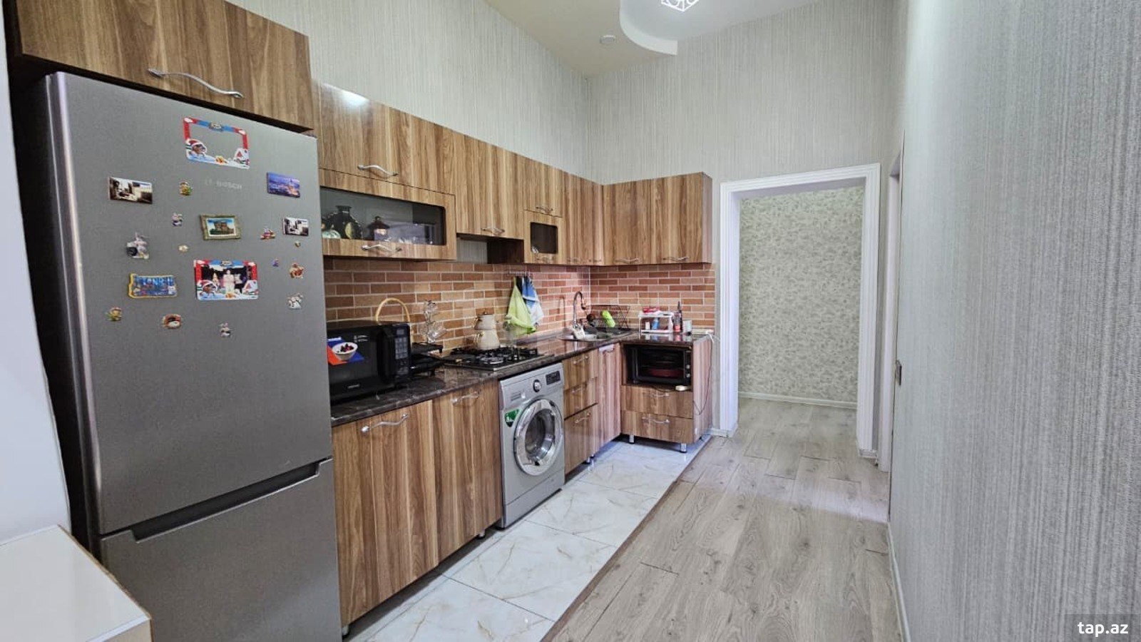 3-otaqlı yeni tikili, Həzi Aslanov m., 70 m² (5)