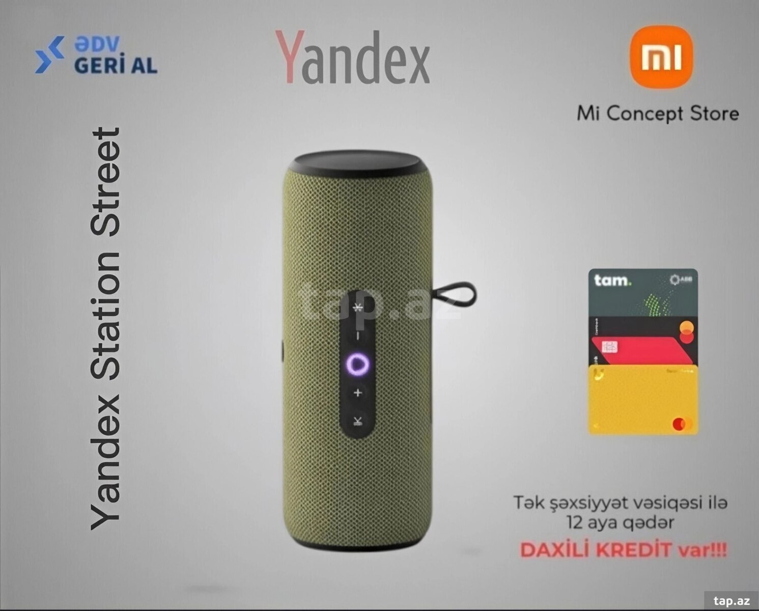 Ağıllı dinamik "Yandex Station Street Green"