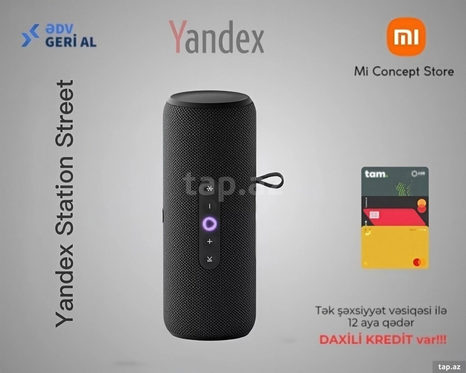 Ağıllı dinamik "Yandex Station Street Black"