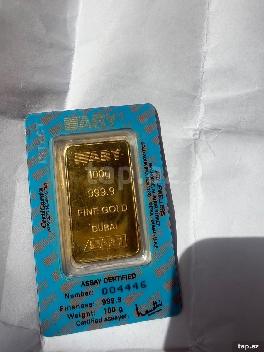 Qızıl külçə 100gr (3)