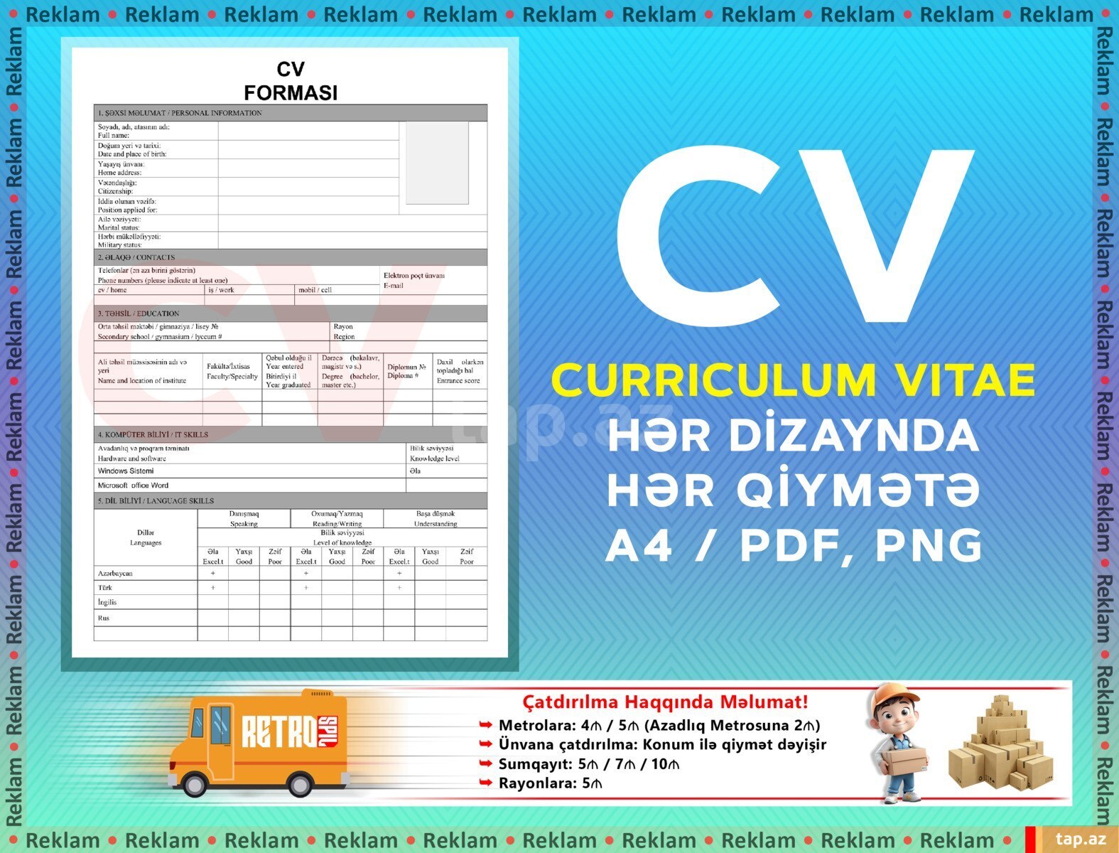 CV və tərcümeyi-hal hazırlanması (5)