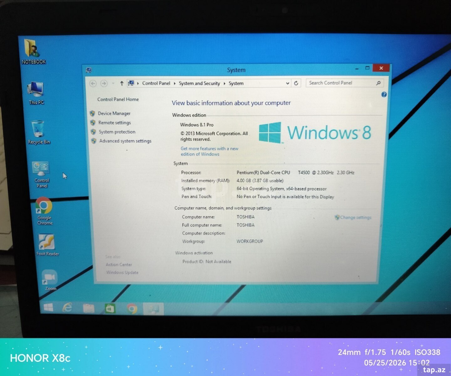 Noutbuk Toshiba  (2)