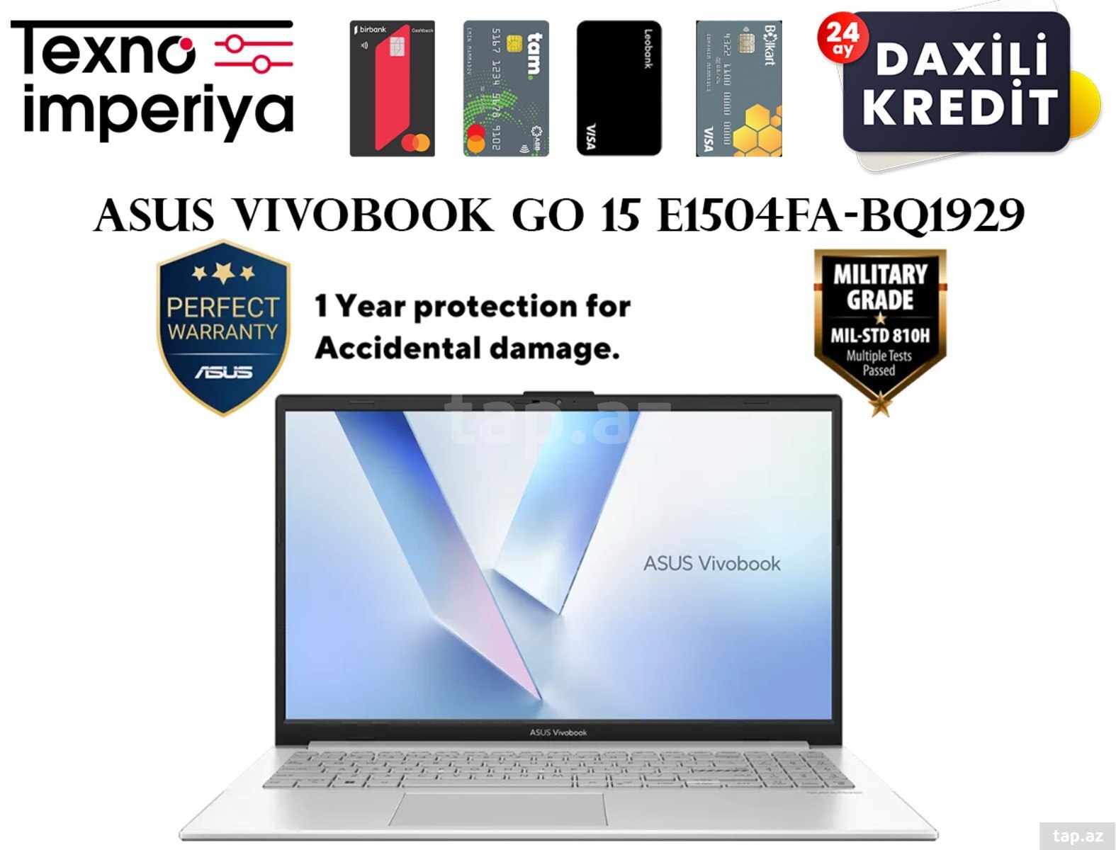 ASUS VivoBook Go 15 E1504FA-BQ1929  90NB0ZR1-M034H0