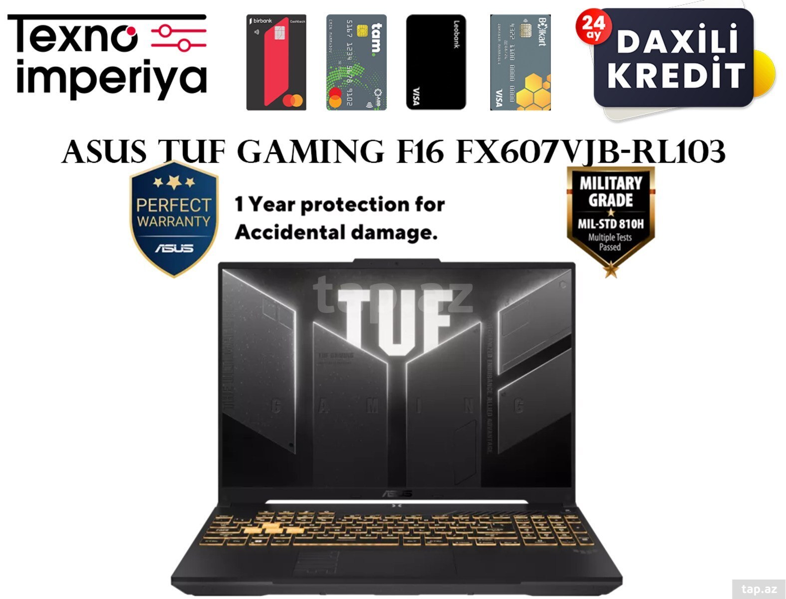 Asus TUF Gaming F16 FX607VJB-RL103  90NR0MZ6-M005K0
