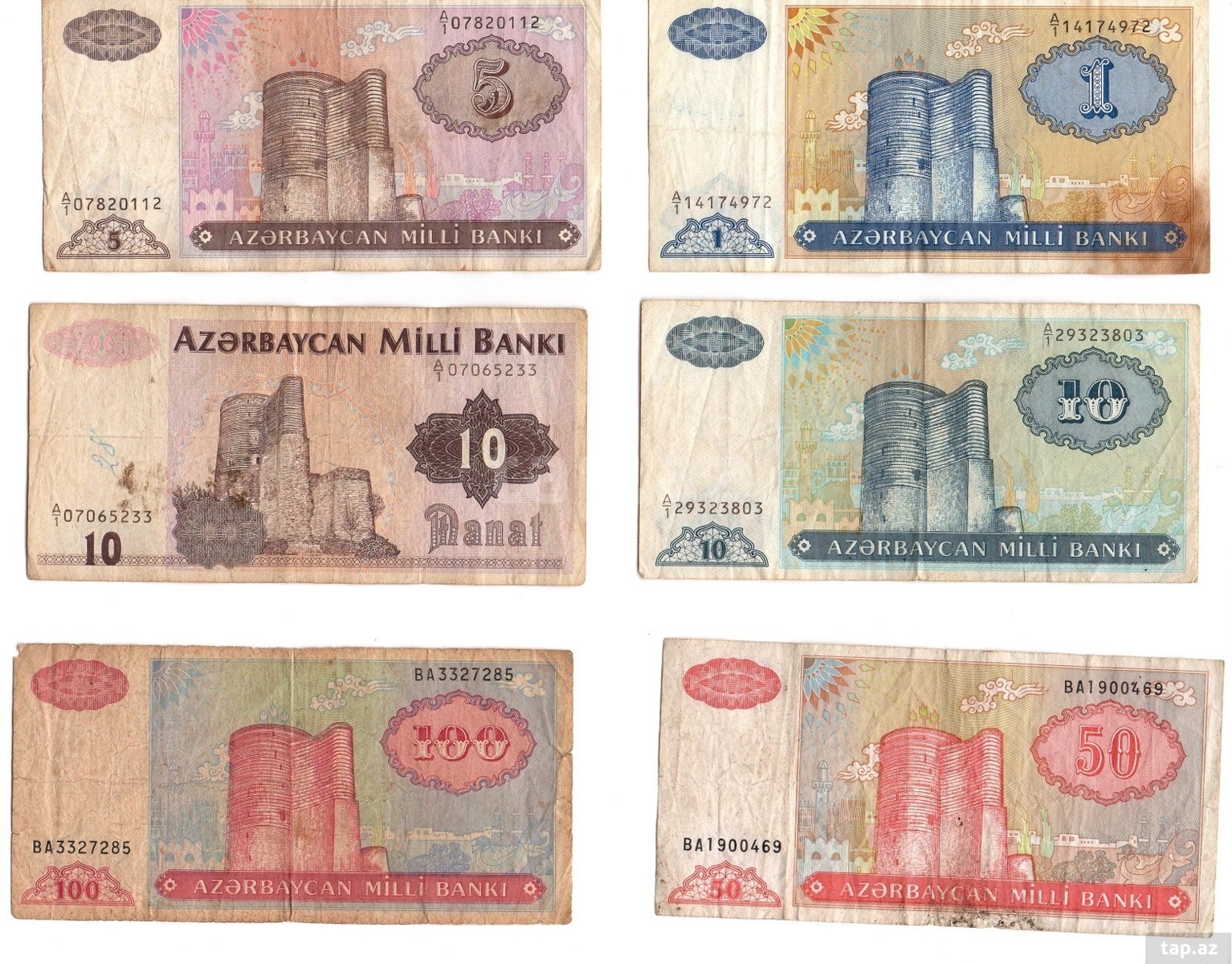 Azərbaycan manatı banknotları dəsti
