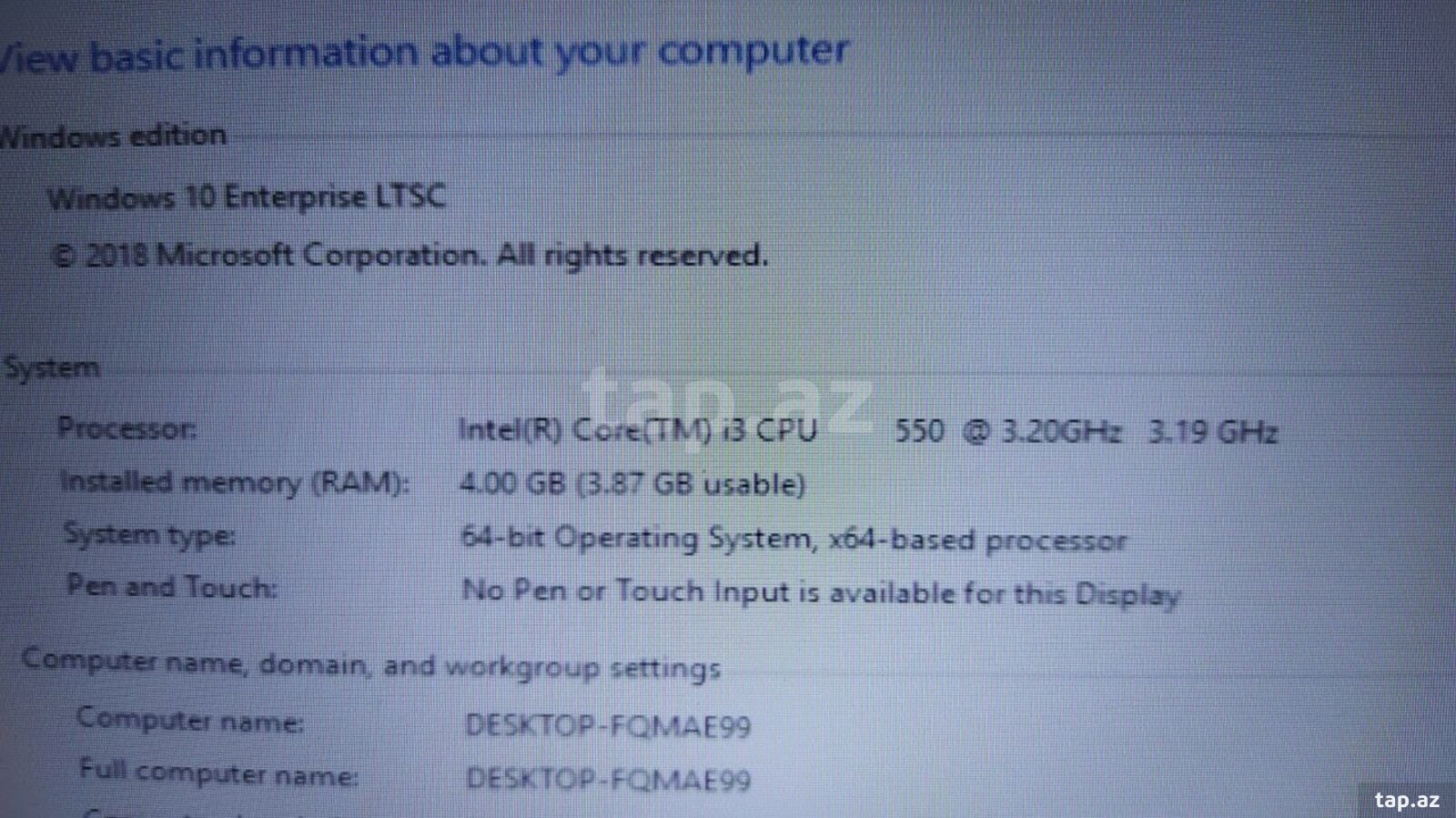 Masaüstü kompüter PC core İ3 (2)