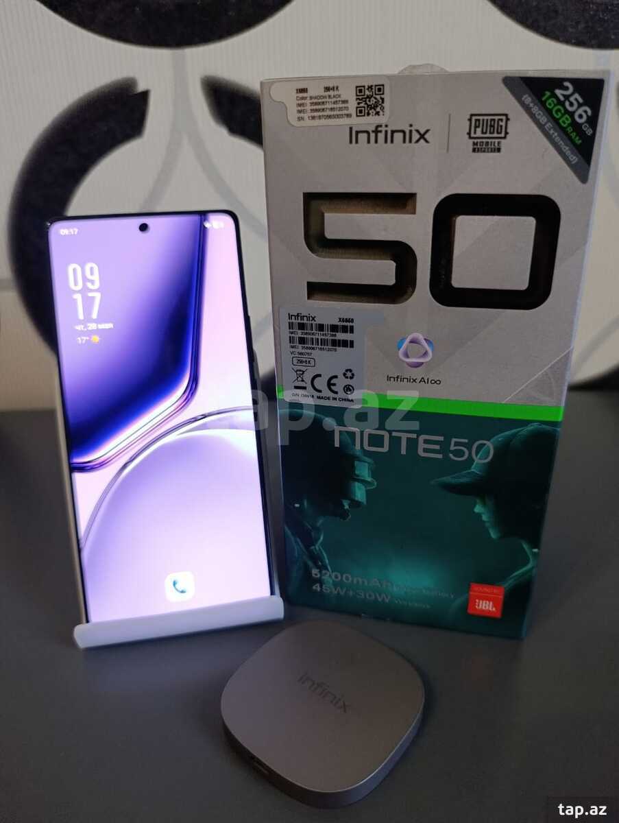 Infinix Note 50 Shadow Black 256GB/8GB
